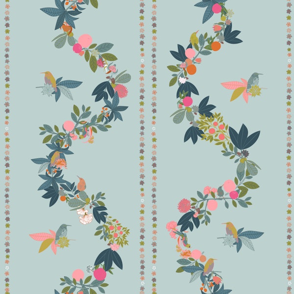 Modern Fall Teal Symmetry