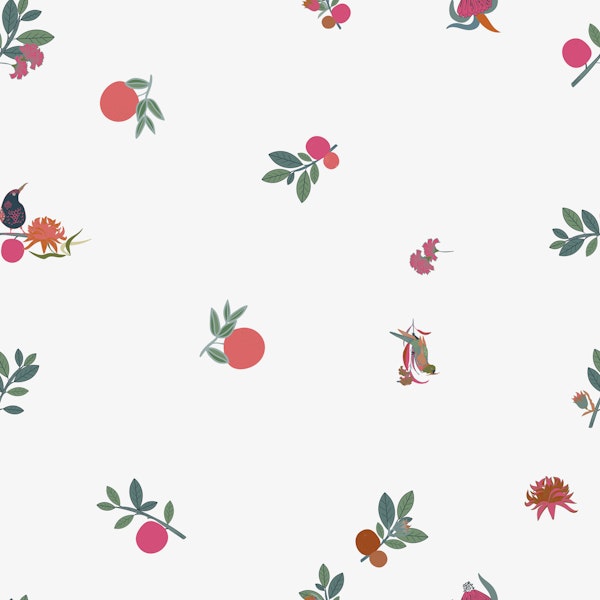 Modern Fall Very Sparse Repeat in White