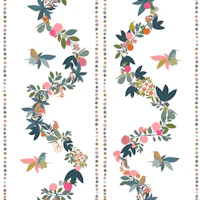 Modern Fall White Symmetry behang