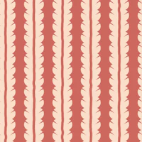 Terracotta Botanical Leaf Stripes tapete