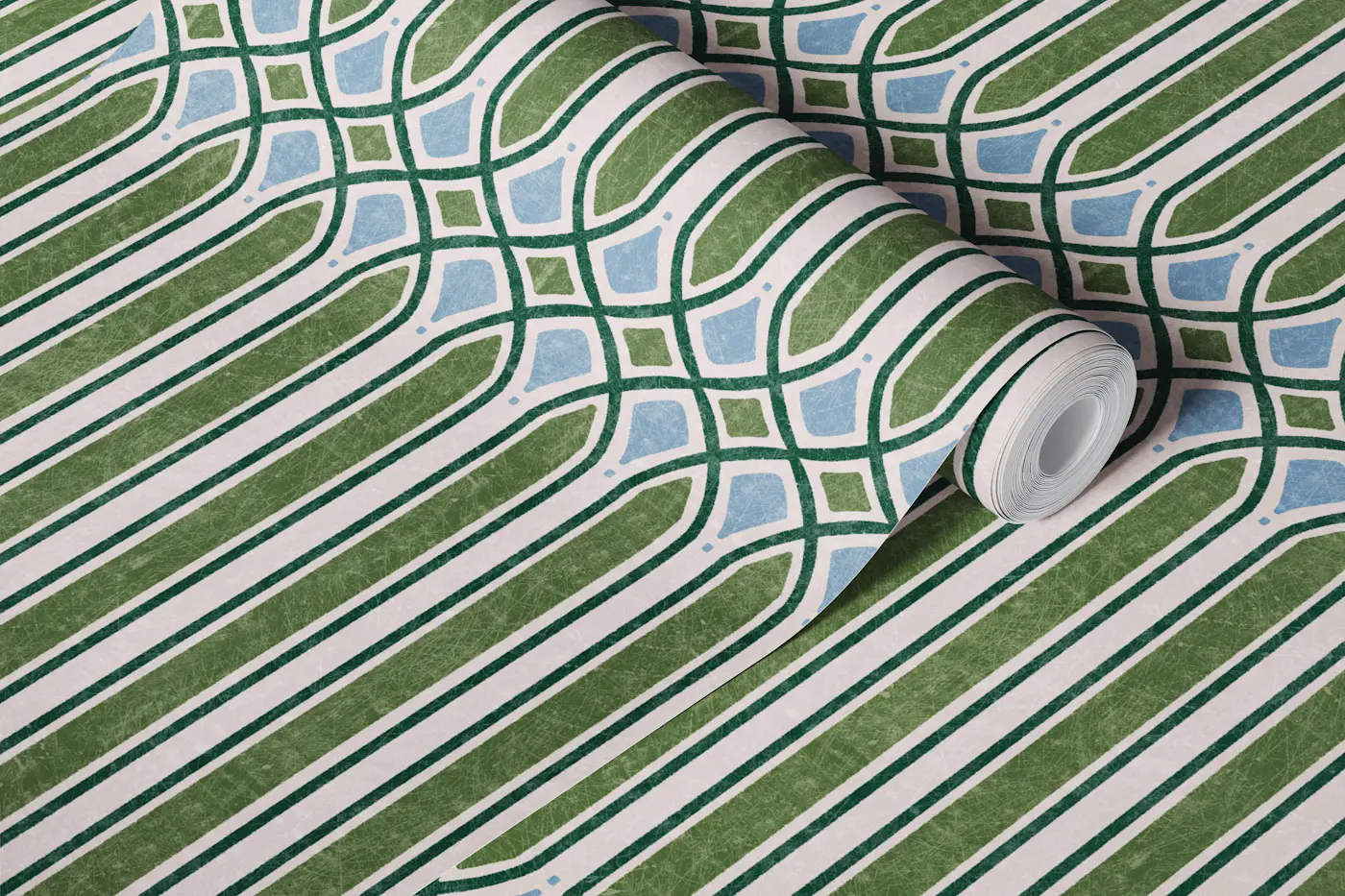 Columba - green wallpaper roll