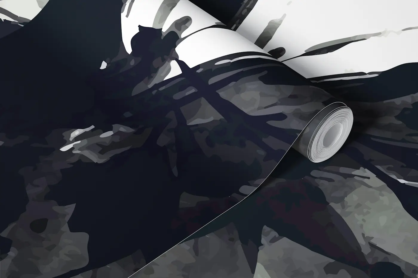 Black Watercolor Butterfly wallpaper roll