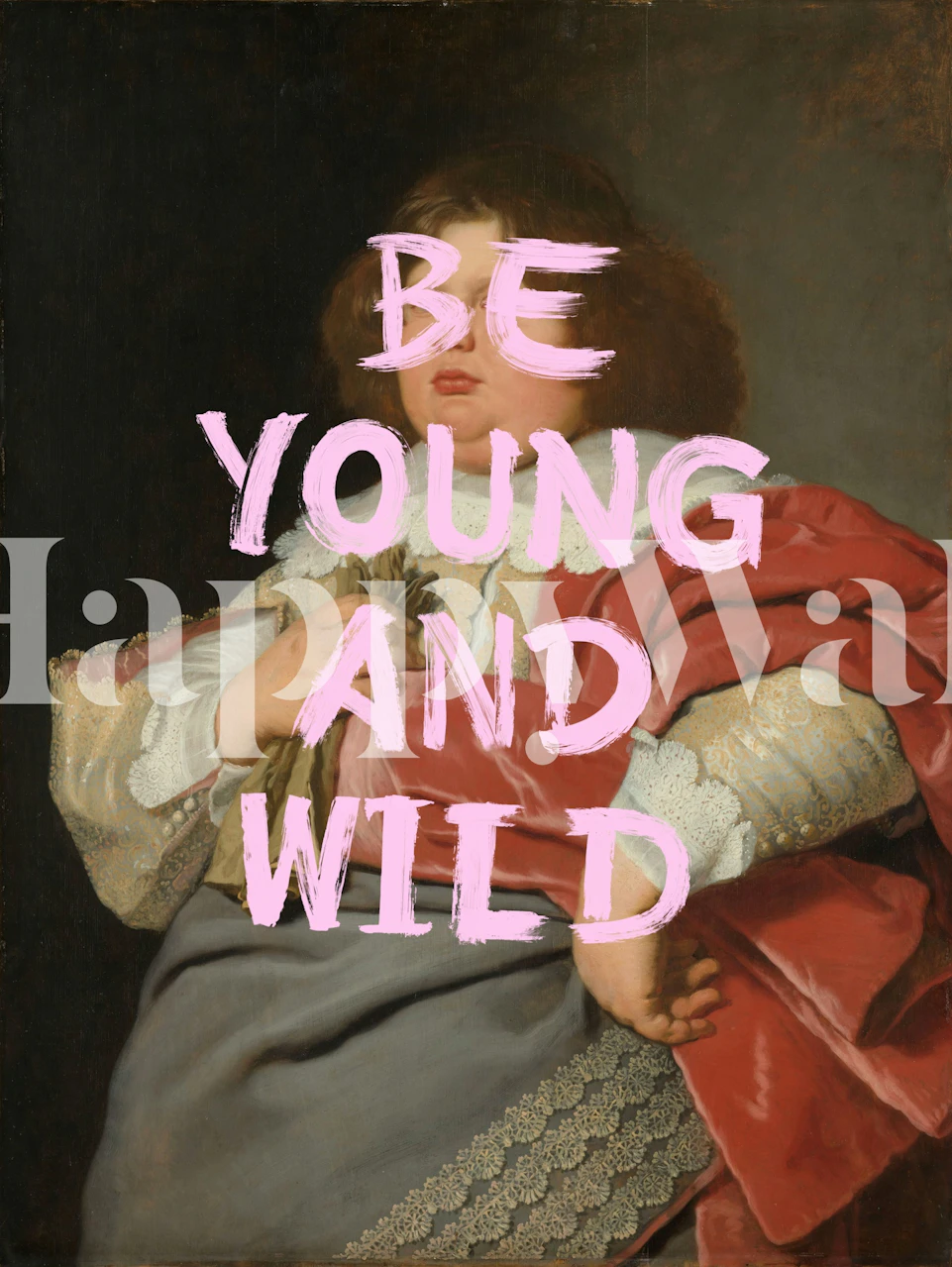 Be Young And Wild wallpaper design in a room