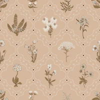 Beige Botanical Ditsy Florals tapeta