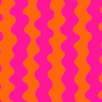 Pink Orange Wavy Stripes tapet
