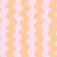 Peach and Blush Wavy Stripes tapet