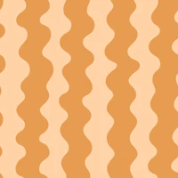 Retro tan earthy Wavy Stripes tapet