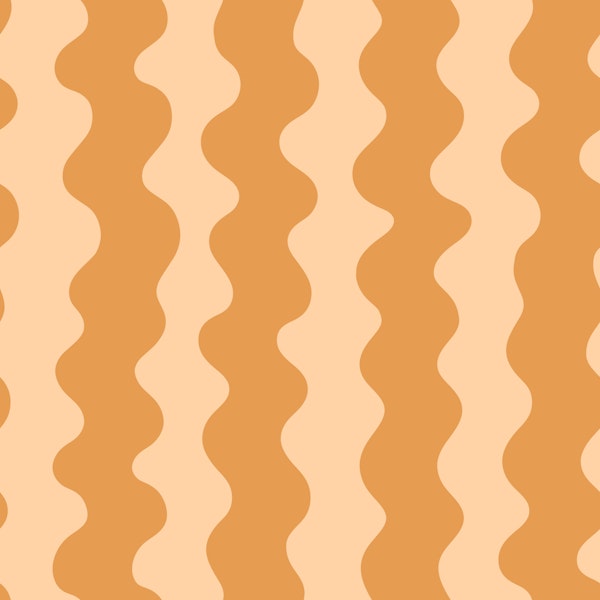 Retro tan earthy Wavy Stripes