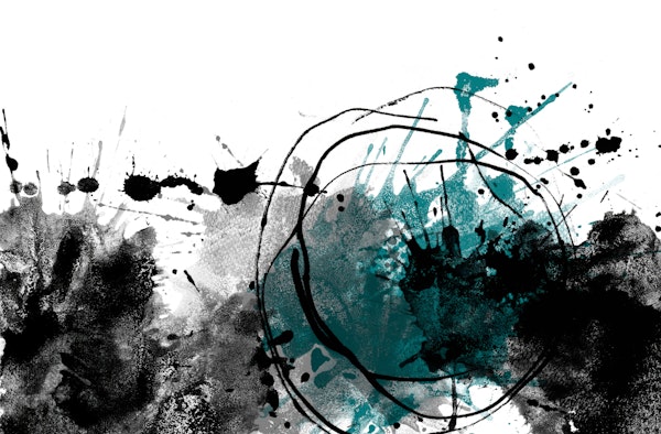 Urban Ink Splash Teal