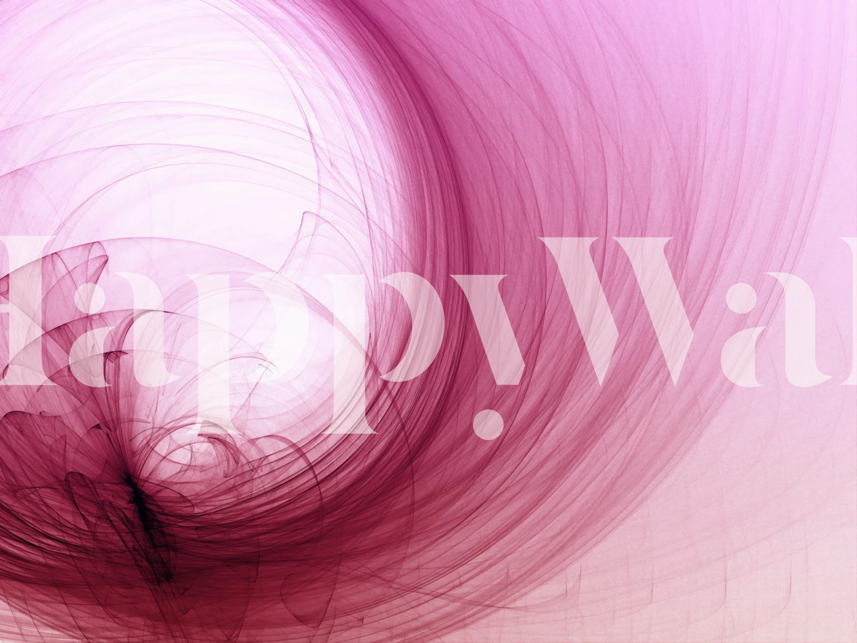 Pink Silk Spiral Motion tapetti huoneessa