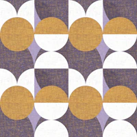 Retro Mod Circles and Arches wallpaper