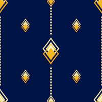 Art Deco Navy Gold Diamonds tapete