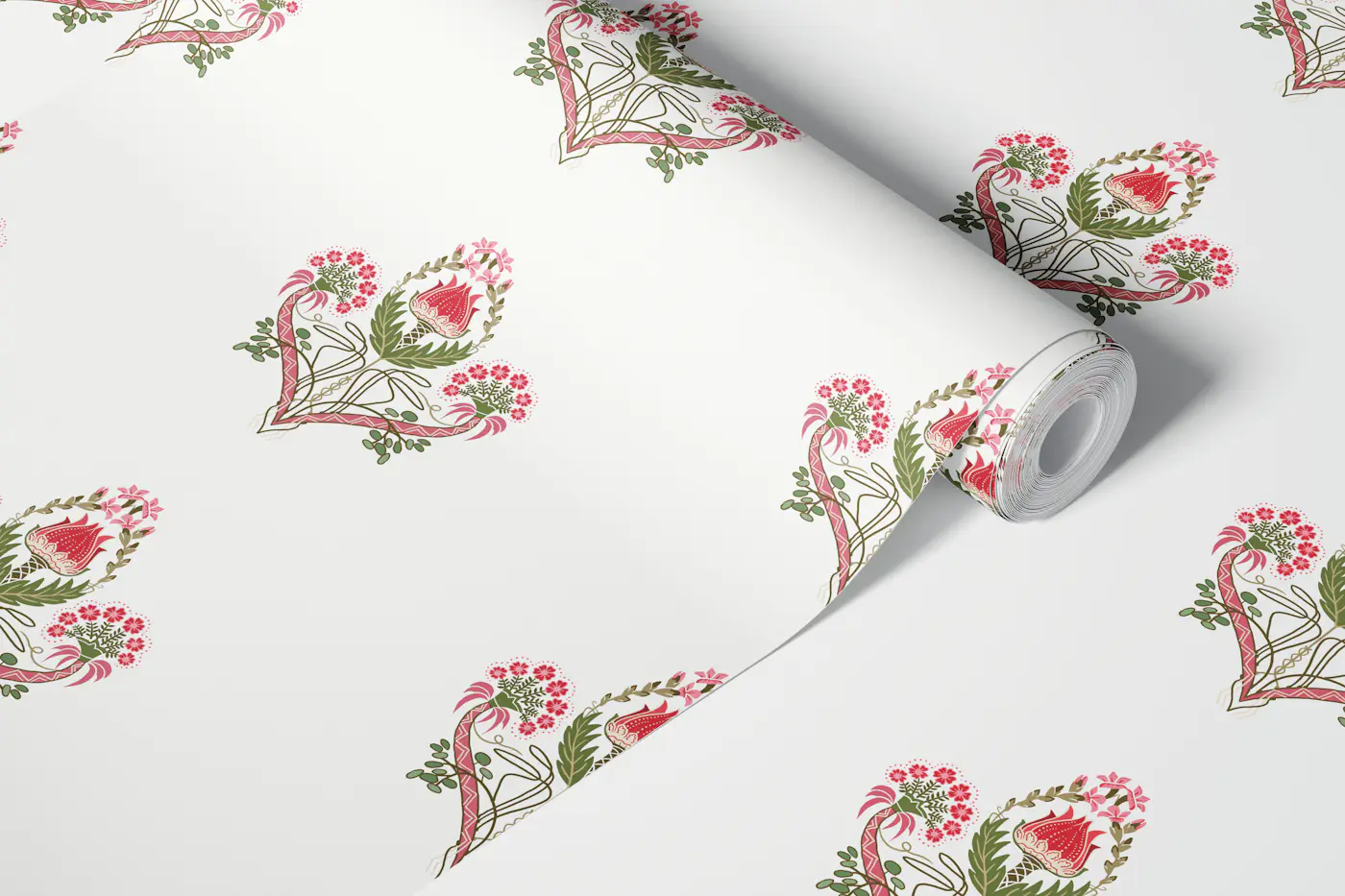 Art Deco Flower bouquet wallpaper roll