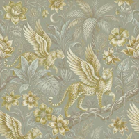 Mystical Sage Leopard Jungle Tapestry tapety