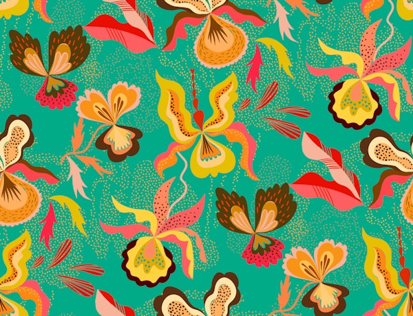 Orchids fantasy Turquoise