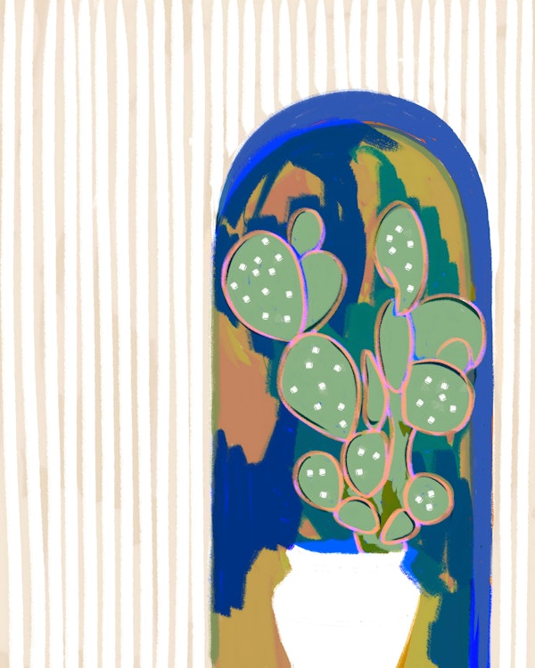 Cactus in the archway