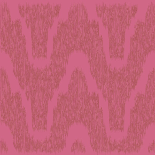Ikat Waves in Fuchsia