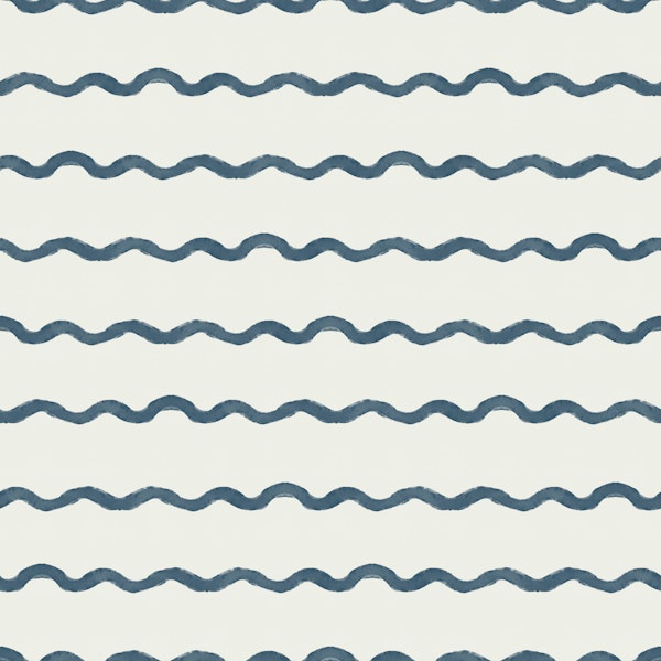Wavy Waves Lines Indian Teal