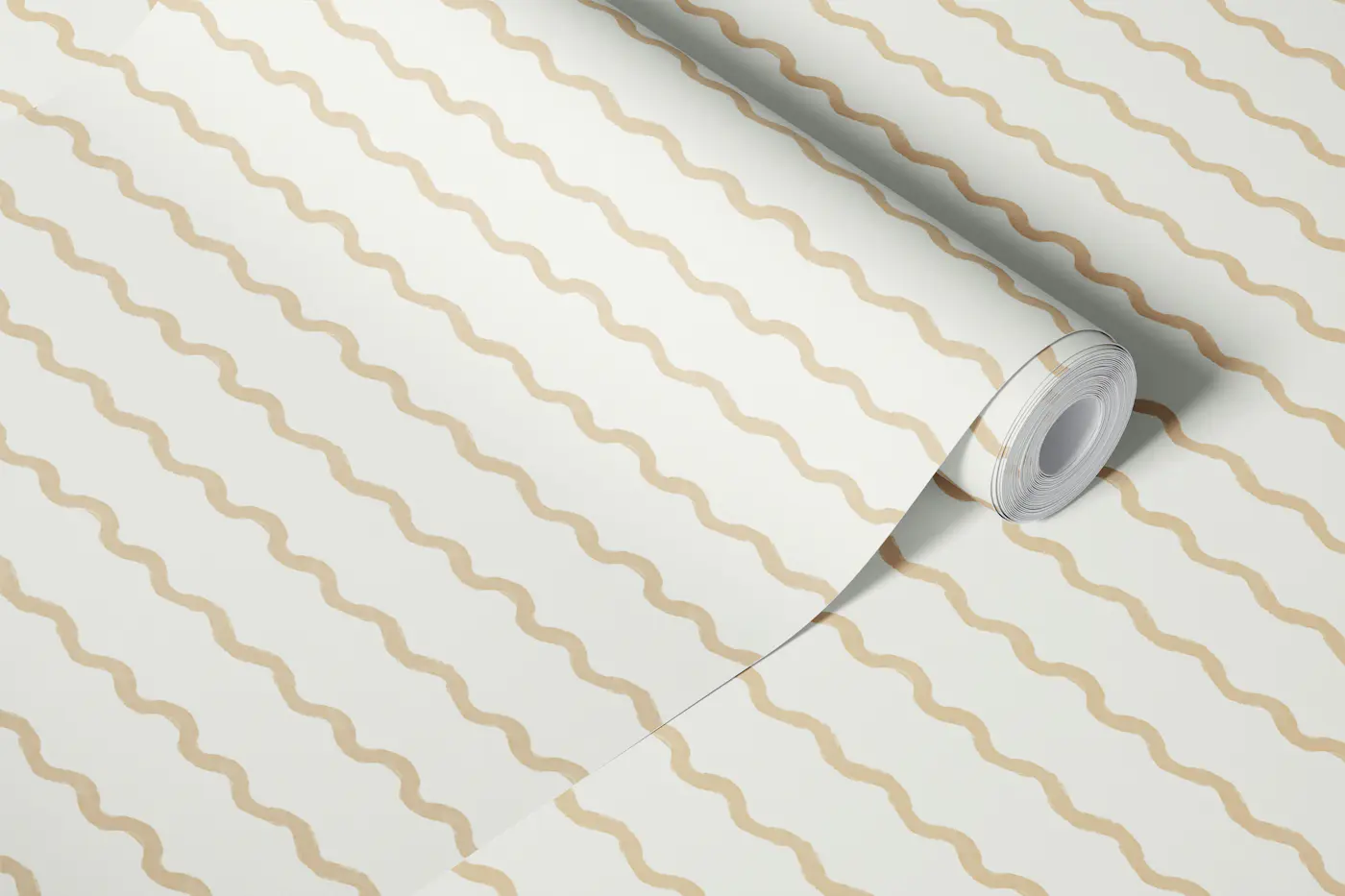 Wavy Waves Lines Sand wallpaper roll