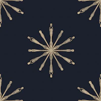 Marine Starburs Sand Dark tapet