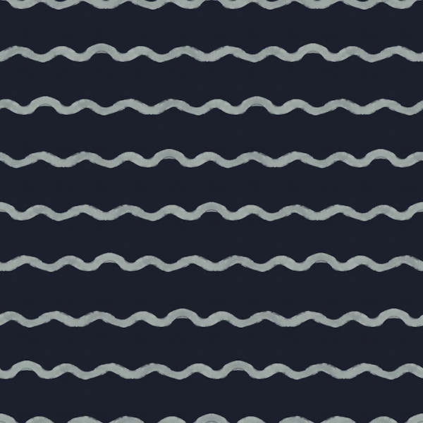 Wavy Waves Lines Greenish Grey Dark