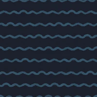 Wavy Waves Lines Indian Teal Dark tapet
