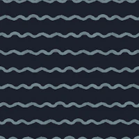 Wavy Waves Lines Slate Gray Dark tapet