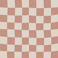 Minimal Wavy Checkered Beige wallpaper