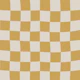 Mustard Cream Wavy Checkerboard