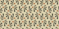Playful geometric shapes M - beige & black wallpaper