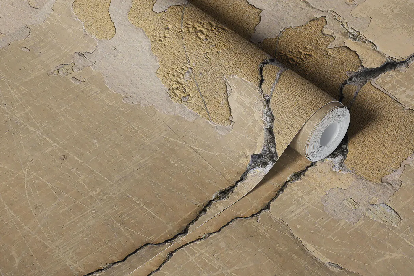 Vintage Beige Rustic Stucco Wall Napoli 1 wallpaper roll