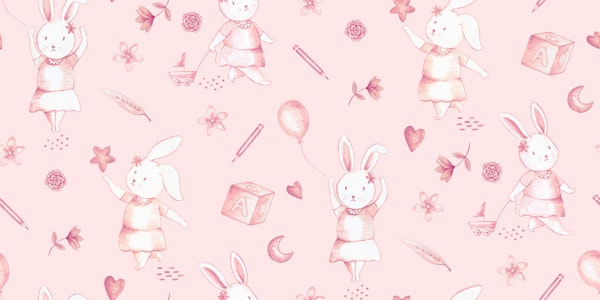Blush Bunny Nursery Small Sketch