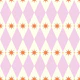Pastel Argyle and Stars Mural