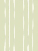 Sage Green Wavy Stripes and cream tapeta