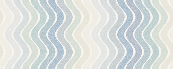Ombre Blue Pastel Wavy Stripe