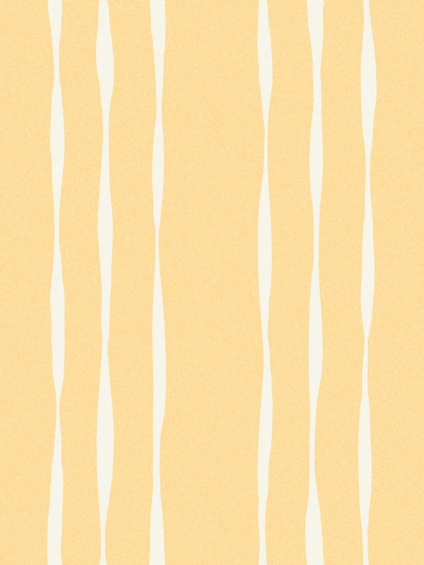 Sunwashed Wavy Stripes - soft yellow cream