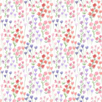 Hand Painted Meadow Flowers wallpaper