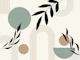 Earthy Midcentury Modern Leaves and Arches