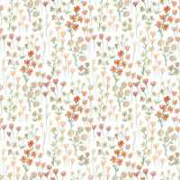 Pastel Spring Garden Florals wallpaper