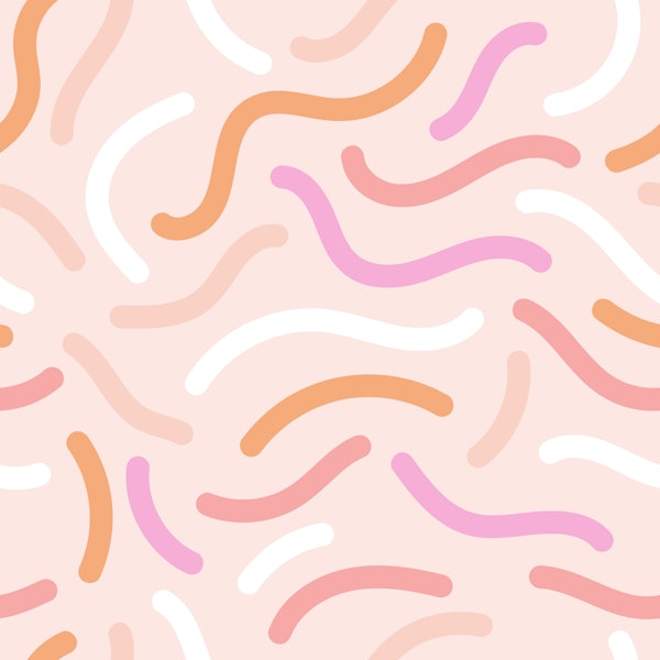 Pastel Squiggle Confetti