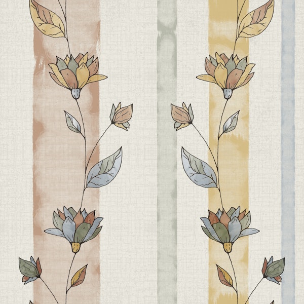 Boho Bloom Stripes
