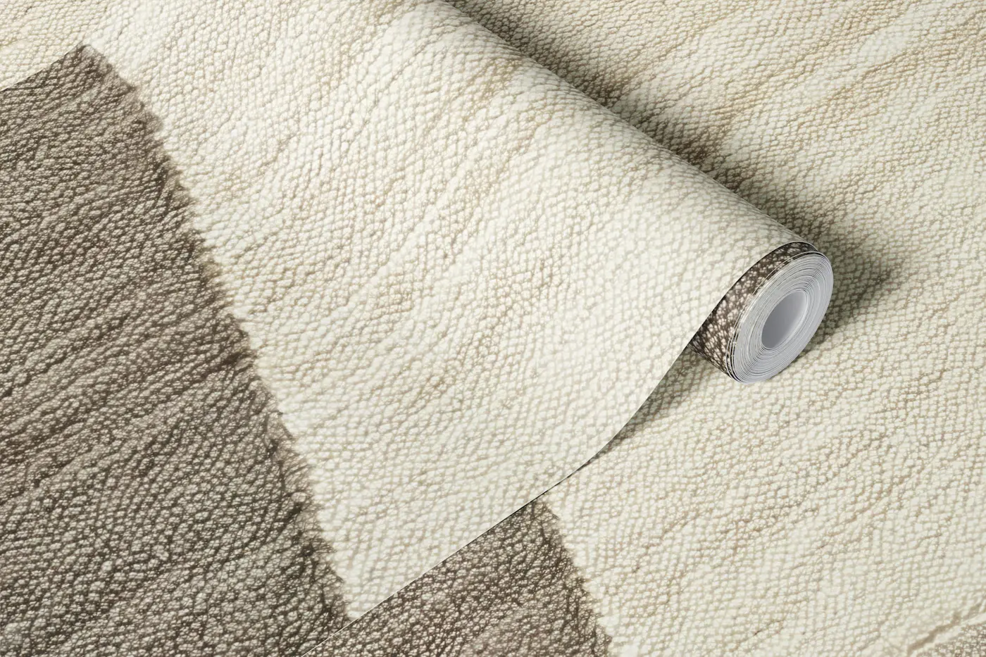 Neutral Geometric Abstract Waves wallpaper roll