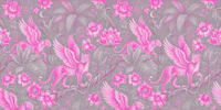 Pink Leopard Fantasy Jungle Oasis tapeta