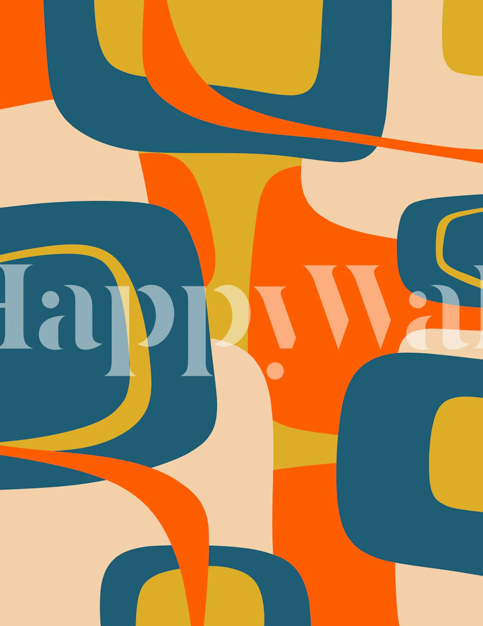 Mid Century Modern Retro Abstract wallpaper
