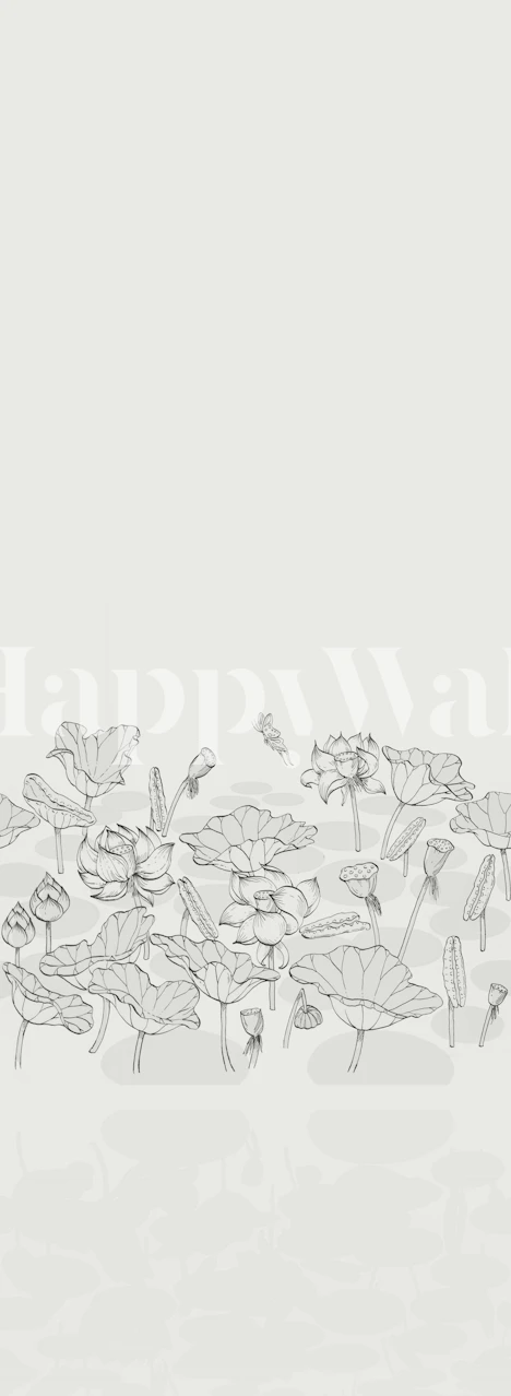 Serene Lotus Pond tapete