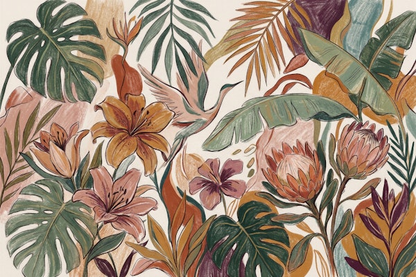Tropical Botanical Jungle Leaves