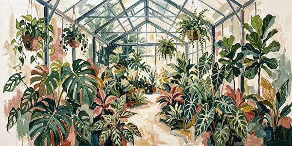 Sunlit Tropical Greenhouse