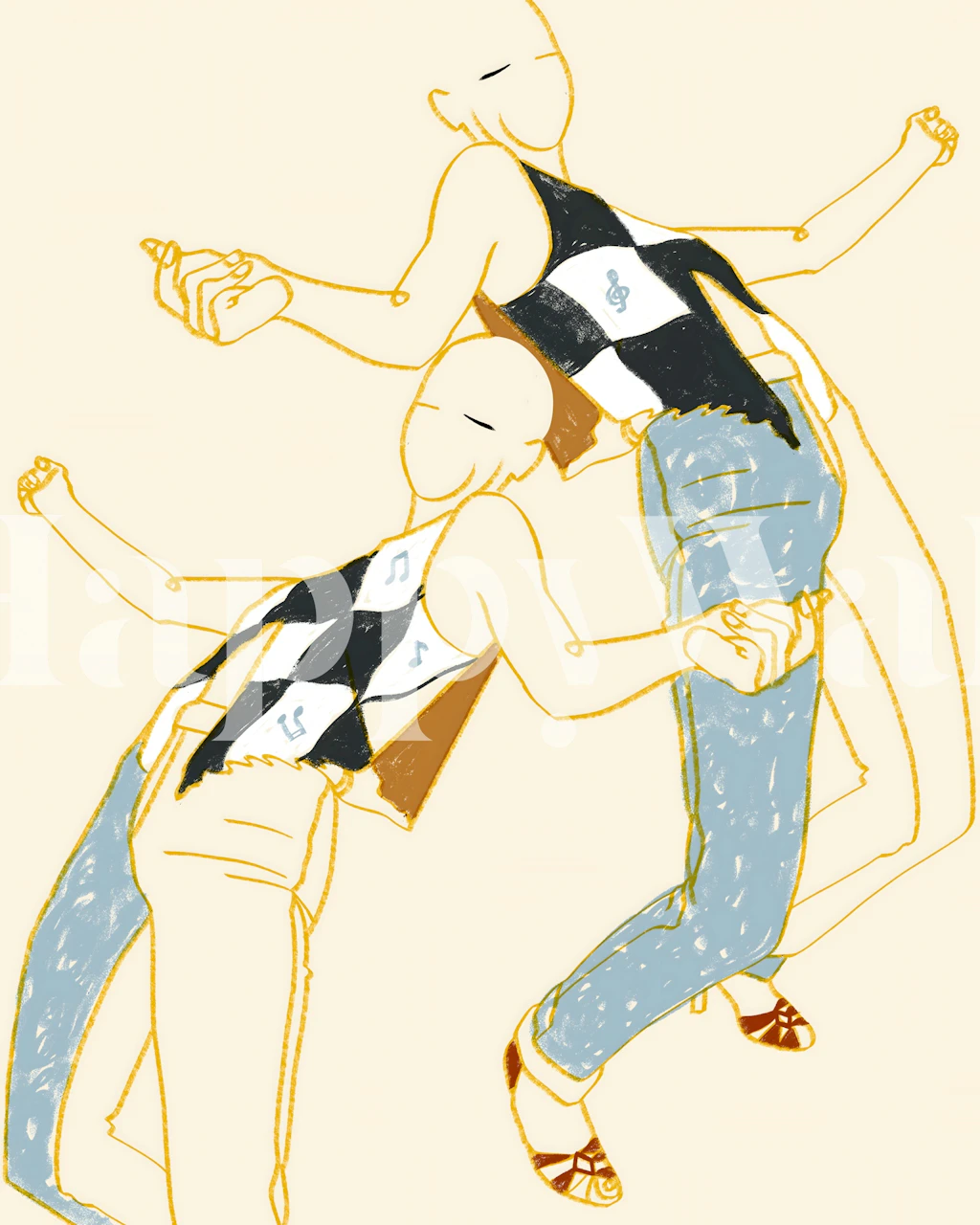 Music Is My Partner behang