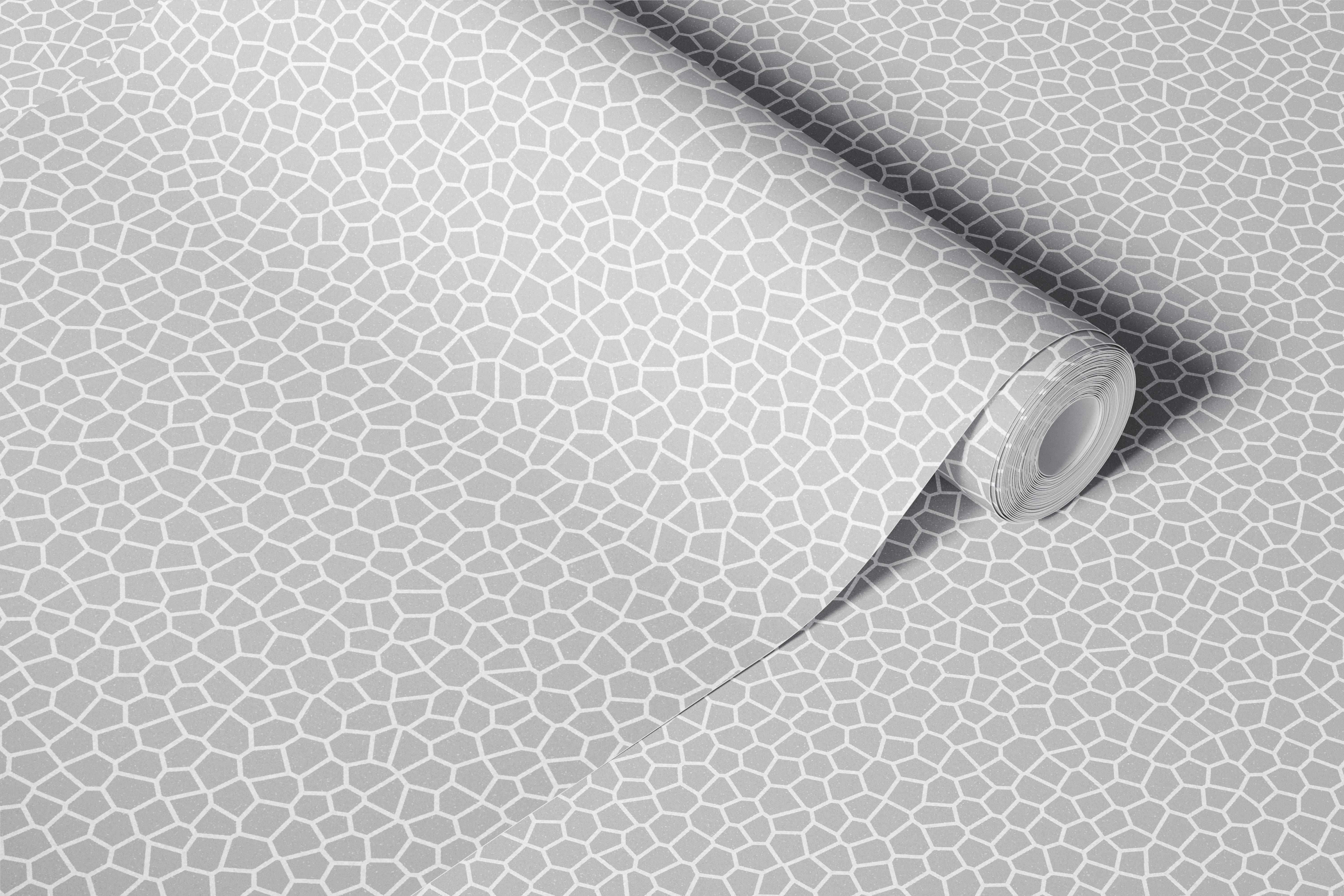 Soft gray pebble texture wallpaper in a room