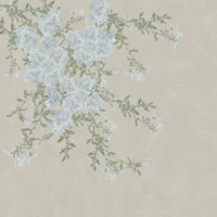 Plumbago Floral Branches - Greige tapetas